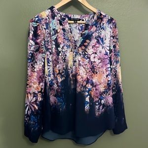 Floral, long sleeve blouse